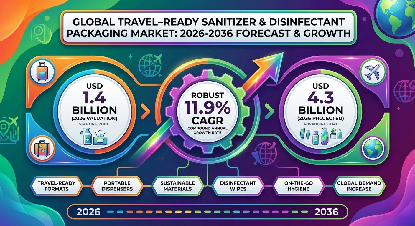 Travel-Ready Sanitizer and Disinfectant Packaging Market to Reach USD 4.3 Billion by 2036 Amid Global Travel Revival