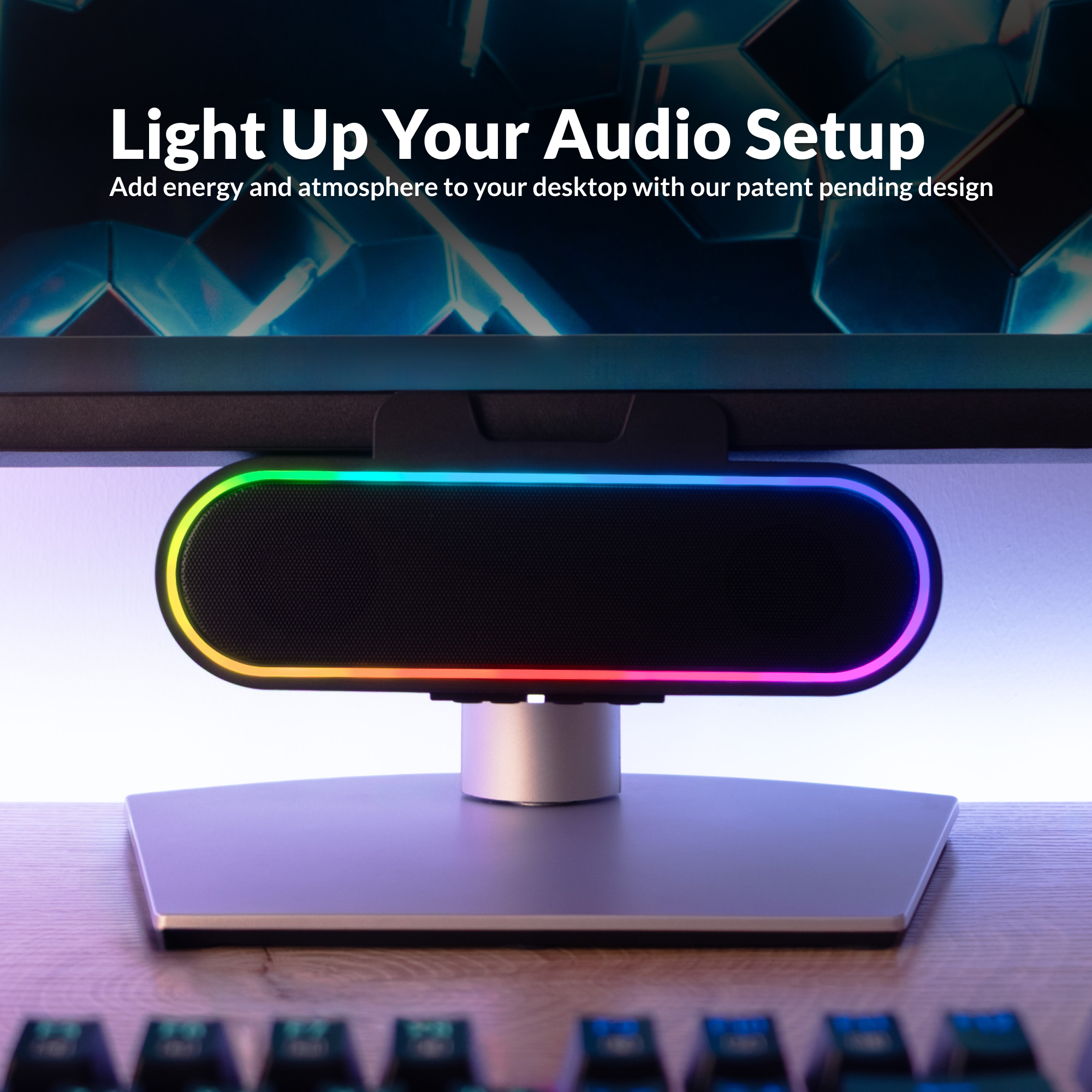 Cyber Acoustics Expands Monitor-Mounted Speaker Bar Line with New CA-2890GX Featuring Dynamic LED Lights